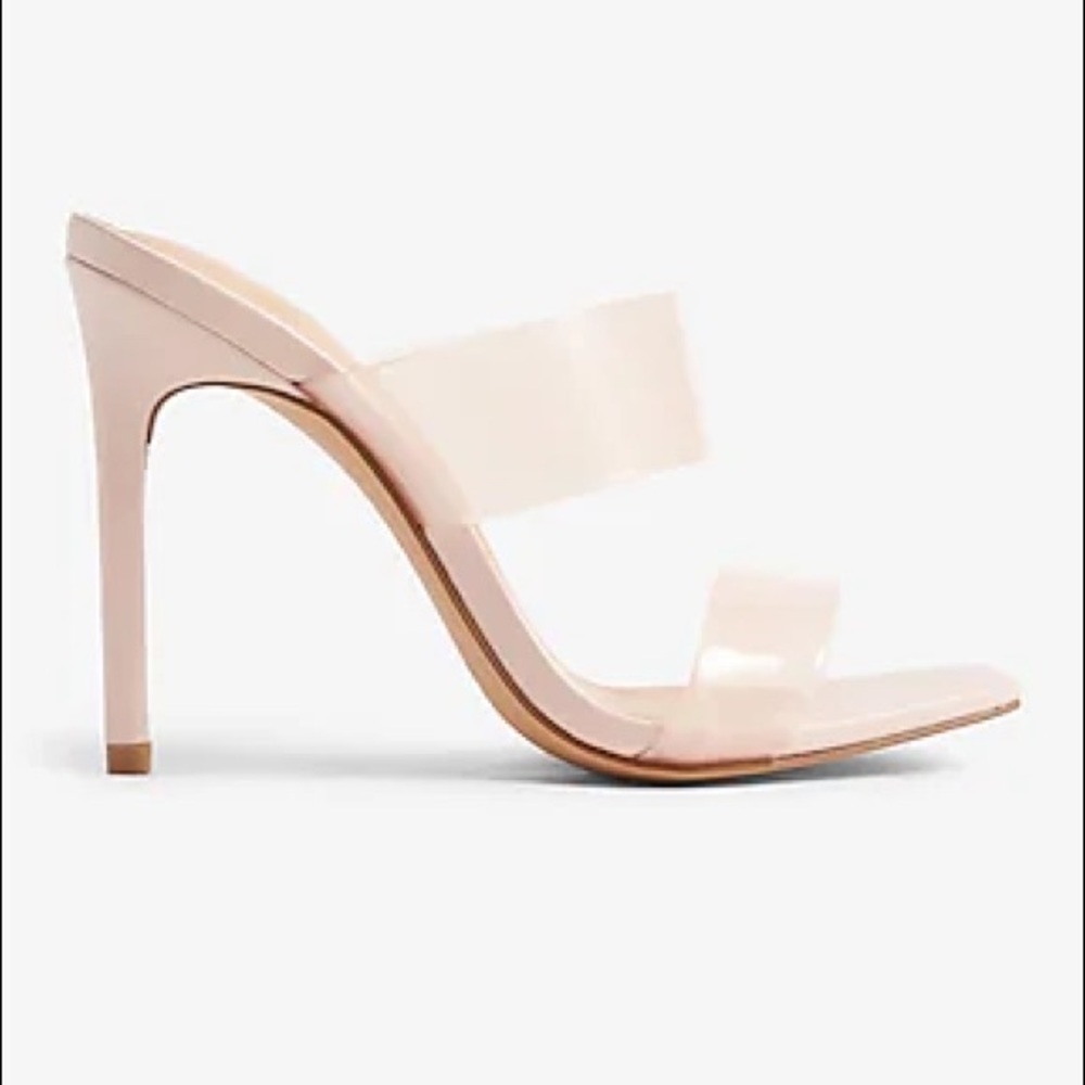 Express Barely There Double Band Heeled Sandals
